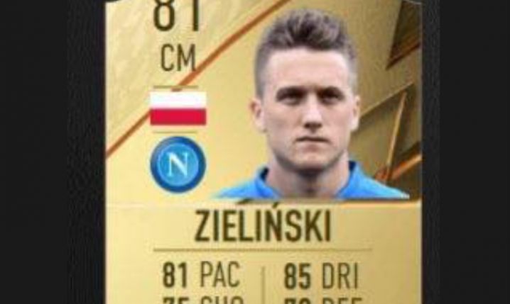 Tak ma wyglądać karta Piotra Zielińskiego w grze FIFA 22!